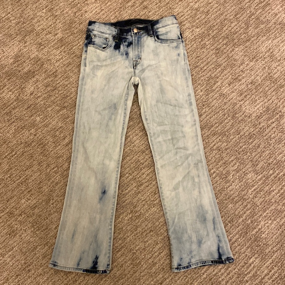 J Brand Acid Washed Blue Selena Bootcut Jeans Size 25
